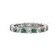 1 - Joyce 3.40 mm Lab Created Alexandrite and Lab Grown Diamond Eternity Band 