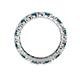5 - Joyce 3.40 mm London Blue Topaz and Lab Grown Diamond Eternity Band 