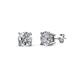 1 - Alina Round Diamond (3.80 mm) Solitaire Stud Earrings 
