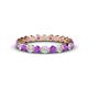 1 - Valerie 3.00 mm Amethyst and Lab Grown Diamond Eternity Band 