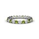1 - Valerie 3.00 mm Peridot and Lab Grown Diamond Eternity Band 