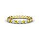 1 - Valerie 3.00 mm Yellow Sapphire and Lab Grown Diamond Eternity Band 