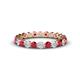 1 - Valerie 3.00 mm Ruby and Lab Grown Diamond Eternity Band 