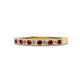 1 - Ronia Ruby and Lab Grown Diamond 12 Stone Wedding Band 