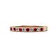 1 - Ronia Ruby and Lab Grown Diamond 12 Stone Wedding Band 