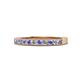 1 - Ronia Tanzanite and Lab Grown Diamond 12 Stone Wedding Band 