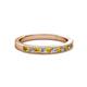 2 - Ronia Citrine and Lab Grown Diamond 12 Stone Wedding Band 
