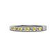 1 - Ronia Yellow Sapphire and Lab Grown Diamond 12 Stone Wedding Band 
