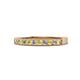 1 - Ronia Yellow Sapphire and Lab Grown Diamond 12 Stone Wedding Band 