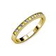 3 - Ronia Yellow Diamond and White Lab Grown Diamond 12 Stone Wedding Band 