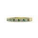 1 - Ronia Lab Created Alexandrite and Diamond 12 Stone Wedding Band 