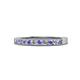 1 - Ronia Tanzanite and Lab Grown Diamond 12 Stone Wedding Band 
