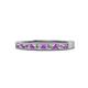 1 - Ronia Amethyst and Lab Grown Diamond 12 Stone Wedding Band 