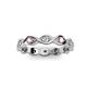 3 - Breanna 1.70 mm Pink Tourmaline and Lab Grown Diamond Eternity Band 