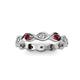 3 - Breanna 1.70 mm Ruby and Lab Grown Diamond Eternity Band 