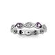 3 - Breanna 1.70 mm Amethyst and Lab Grown Diamond Eternity Band 