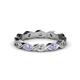 1 - Breanna 2.20 mm Tanzanite and Lab Grown Diamond Eternity Band 