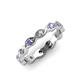 3 - Breanna 2.20 mm Tanzanite and Lab Grown Diamond Eternity Band 