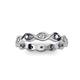 2 - Breanna 2.20 mm Iolite and Lab Grown Diamond Eternity Band 