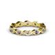 1 - Breanna 2.20 mm Iolite and Lab Grown Diamond Eternity Band 