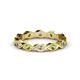 1 - Breanna 2.20 mm Peridot and Lab Grown Diamond Eternity Band 