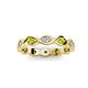 2 - Breanna 2.20 mm Peridot and Lab Grown Diamond Eternity Band 