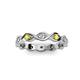 2 - Breanna 2.20 mm Yellow Sapphire and Lab Grown Diamond Eternity Band 
