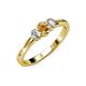 3 - Irina Citrine and Lab Grown Diamond Three Stone Engagement Ring 