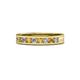 1 - Vanna 2.20 mm Citrine and Lab Grown Diamond 9 Stone Wedding Band 