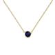1 - Merilyn 4.00 mm Round Blue Sapphire Bezel Set Solitaire Pendant 