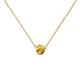 1 - Merilyn 4.00 mm Round Citrine Bezel Set Solitaire Pendant 