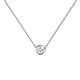 1 - Merilyn 4.00 mm Round White Sapphire Bezel Set Solitaire Pendant 