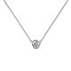 1 - Merilyn 4.00 mm Round Diamond Bezel Set Solitaire Pendant 