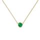 1 - Merilyn 4.40 mm Round Emerald Bezel Set Solitaire Pendant 