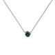 1 - Merilyn 3.40 mm Round Lab Created Alexandrite Bezel Set Solitaire Pendant 