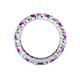 4 - Joyce 4.00 mm Amethyst and Lab Grown Diamond Eternity Band 