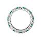 4 - Joyce 4.00 mm Emerald and Lab Grown Diamond Eternity Band 