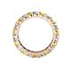 4 - Joyce 4.00 mm Yellow Sapphire and Lab Grown Diamond Eternity Band 