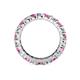 4 - Joyce 4.00 mm Pink Sapphire and Lab Grown Diamond Eternity Band 