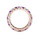 4 - Joyce 4.00 mm Amethyst and Lab Grown Diamond Eternity Band 