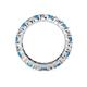 4 - Joyce 4.00 mm Blue Topaz and Lab Grown Diamond Eternity Band 