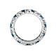 4 - Joyce 4.00 mm Blue and White Lab Grown Diamond Eternity Band 
