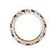 4 - Joyce 4.00 mm Blue and White Lab Grown Diamond Eternity Band 