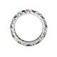 4 - Joyce 4.00 mm Smoky Quartz and Lab Grown Diamond Eternity Band 