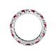 4 - Joyce 4.00 mm Ruby and Lab Grown Diamond Eternity Band 