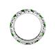 4 - Joyce 4.00 mm Green Garnet and Lab Grown Diamond Eternity Band 