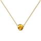 1 - Merilyn 4.80 mm Round Citrine Bezel Set Solitaire Pendant 