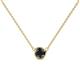 1 - Merilyn 4.80 mm Round Black Diamond Bezel Set Solitaire Pendant 