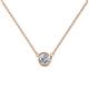 1 - Merilyn 4.80 mm Round Diamond Bezel Set Solitaire Pendant 