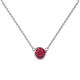 1 - Merilyn 5.40 mm Round Ruby Bezel Set Solitaire Pendant 